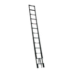 Black 2.6m Portable Telescopic Ladder With Carry Bag
