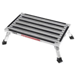 Single RV step with wide base and folding legs