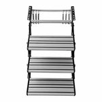 TCA Aluminium Triple Caravan Step – Front View of Manual Bolt-On 3-Step Entry System