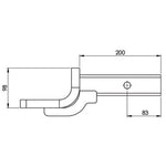 HAYMAN REESE TOW BALL MOUNT 50MM SQUARE SHANK 4000KG RATED 21125