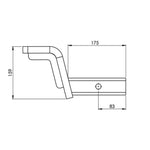 HAYMAN REESE TOW BALL MOUNT 50MM SQUARE SHANK 2000KG RATED_21129