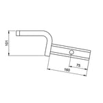 HAYMAN REESE TOW BALL MOUNT 40MM SQUARE SHANK 1600KG RATED 21139