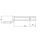 HAYMAN REESE EXTENDED TOW BALL MOUNT 50MM SQUARE SHANK 2250KG RATED_21171