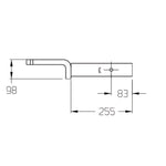 HAYMAN REESE SOLID TOW BALL MOUNT 50MM SQUARE SHANK 3500KG RATED