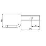 HAYMAN REESE TOW BALL MOUNT 50MM SQUARE SHANK 3000KG RATED_21232