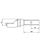 HAYMAN REESE 70MM TOW BALL MOUNT 50MM SQUARE SHANK 4500KG RATED_21314