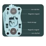 White USB Portable Camping Fan With LED Light And Remote Control