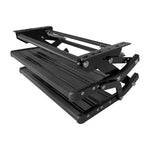 Bolt-on double RV step in black finish