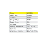 Voltech Lithium DC-DC Charger Output 14.2V at 30Amp