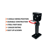 Platinum Series Drop Down Black Powder Coated 400mmx4pack