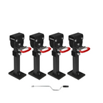 400mm drop down leg with black powder coated finish