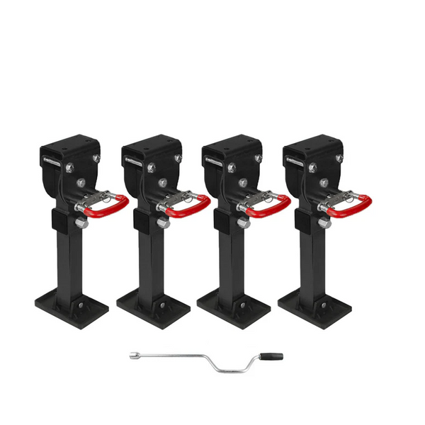 400mm drop down leg with black powder coated finish