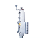Motorised trailer jack with swivel mount for easy maneuvering