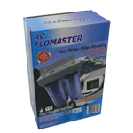 Compact dual-stage filtration system for clean water.