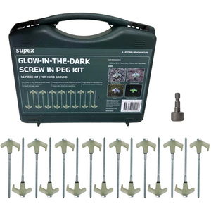 SUPEX GLOW-IN-THE-DARK SCREW IN PEG KIT