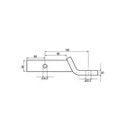 Ark 160mm Tow Ball Mount and 50mm Towball - 3500kg Towing Capacity TBH160B