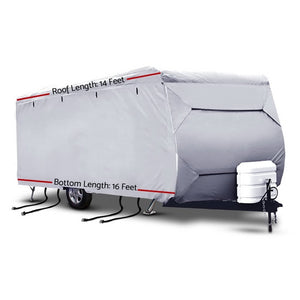 14-16ft Caravan Cover Campervan 4 Layer UV Waterproof