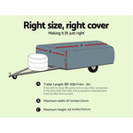 8-10 ft Camper Trailer Travel Cover Tent 2.4-3m Caravan Swan