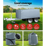 8-10 ft Camper Trailer Travel Cover Tent 2.4-3m Caravan Swan
