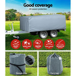 10-12 ft Camper Trailer Travel Cover Tent 3-3.6m Caravan Swan