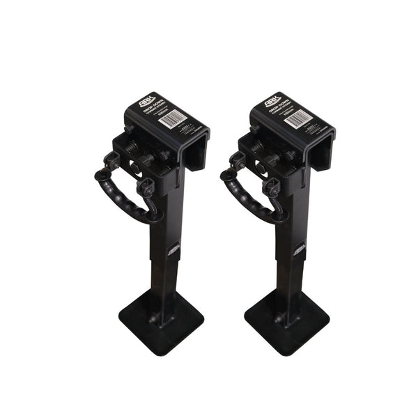 Ark 600mm Drop Down Corner Steady Black x 2