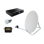 Satking VAST 75cm Portable Satellite Dish Kit with Vast DVBS2-980CA Receiver
