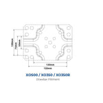 ARK XO750 Jockey Wheel Tube Mount