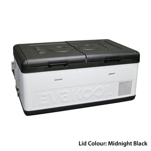 DOWN UNDER II 80L DUAL ZONE FRIDGE FREEZER-EVAKOOL BLACK