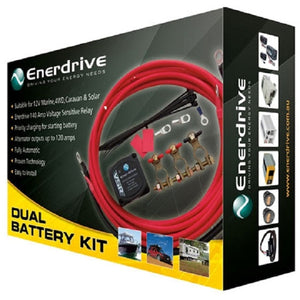 Enerdrive 12V Dual Battery VSR Isolator System 140 Amp DIY Kit EN61010