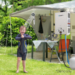 Devanti Instant Gas Heater in Use Outdoors