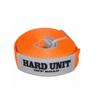 Bright orange Hard Unit snatch strap with 6500Kg capacity, designed for off-road recovery
