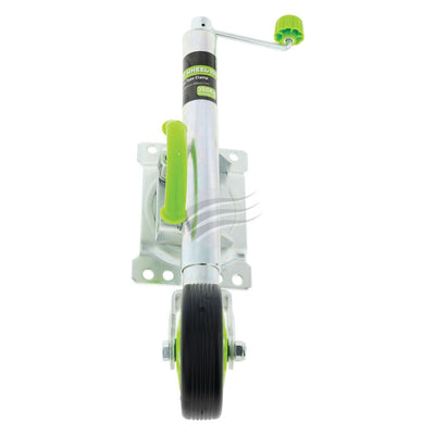 HULK 6" STANDARD JOCKEY WHEEL 350kg SOLID RUBBR WHEEL SWIVEL U-BLT