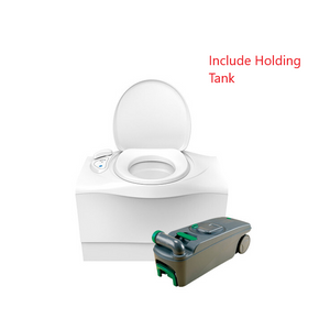 Side View of Thetford 403-C Right Hand Toilet for Caravans and RVs