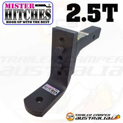 MISTER HITCHES 2.5T Heavy Duty 5 Hole Adjustable Ball Mount