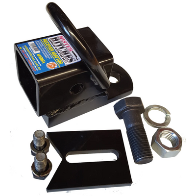 MISTER HITCHES BALL MOUNT RECEIVER ADAPTER WITH ANTI-SWIVEL PLATE