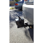 MISTER HITCHES BALL MOUNT RECEIVER ADAPTER WITH ANTI-SWIVEL PLATE