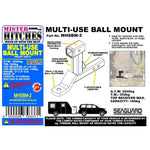 Mister Hitches Dual Hitch Receiver Towball Mount w/ Top Bike Carrier V2 3.5T ADR