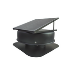 Solar-powered roof vent for reducing attic heat