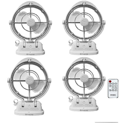 Sphere VIENTO white 4-pack fans in caravan