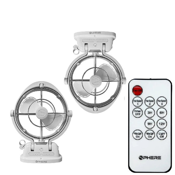 Sphere VIENTO white twin fan pack for caravans