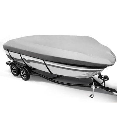 Seamanship Premium 12-15.5ft Boat Cover Trailerable Marine Grade Waterproof 600D TBC-1214-GR