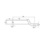 Ark 280mm Tow Ball Mount - 3500kg Towing Capacity TBH280