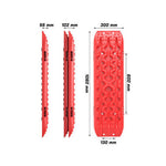 X-BULL 2PCS RED Recovery Tracks Snow Tracks Mud tracks 4WD