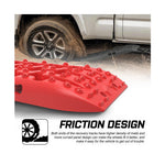 X-BULL 2PCS RED Recovery Tracks Snow Tracks Mud tracks 4WD