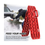X-BULL 2PCS RED Recovery Tracks Snow Tracks Mud tracks 4WD