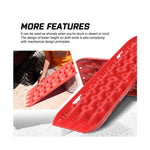 X-BULL 2PCS RED Recovery Tracks Snow Tracks Mud tracks 4WD