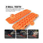 X-BULL 2PCS ORANGE Recovery Tracks Snow Tracks Mud tracks 4WD