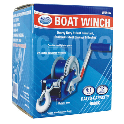 650kg rated capacity 50mm x 6m webbing