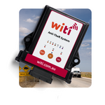 Trailer with WiTi brake lock system engaged