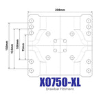 Ark XO 750 XL Off Road Jockey Wheel - Extra Height Adjustment